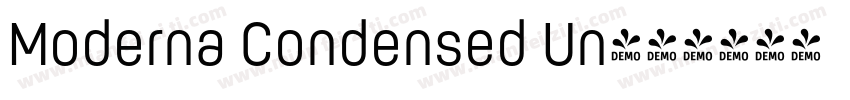 Moderna Condensed Un字体转换